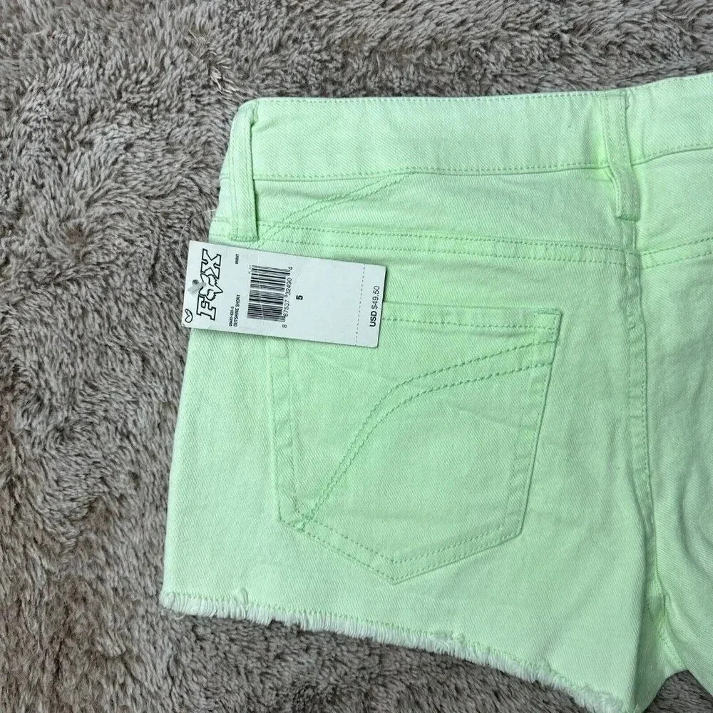 Fox Women's Outshine Cutoff Shorts Green Size 5 - Picture 14 of 16